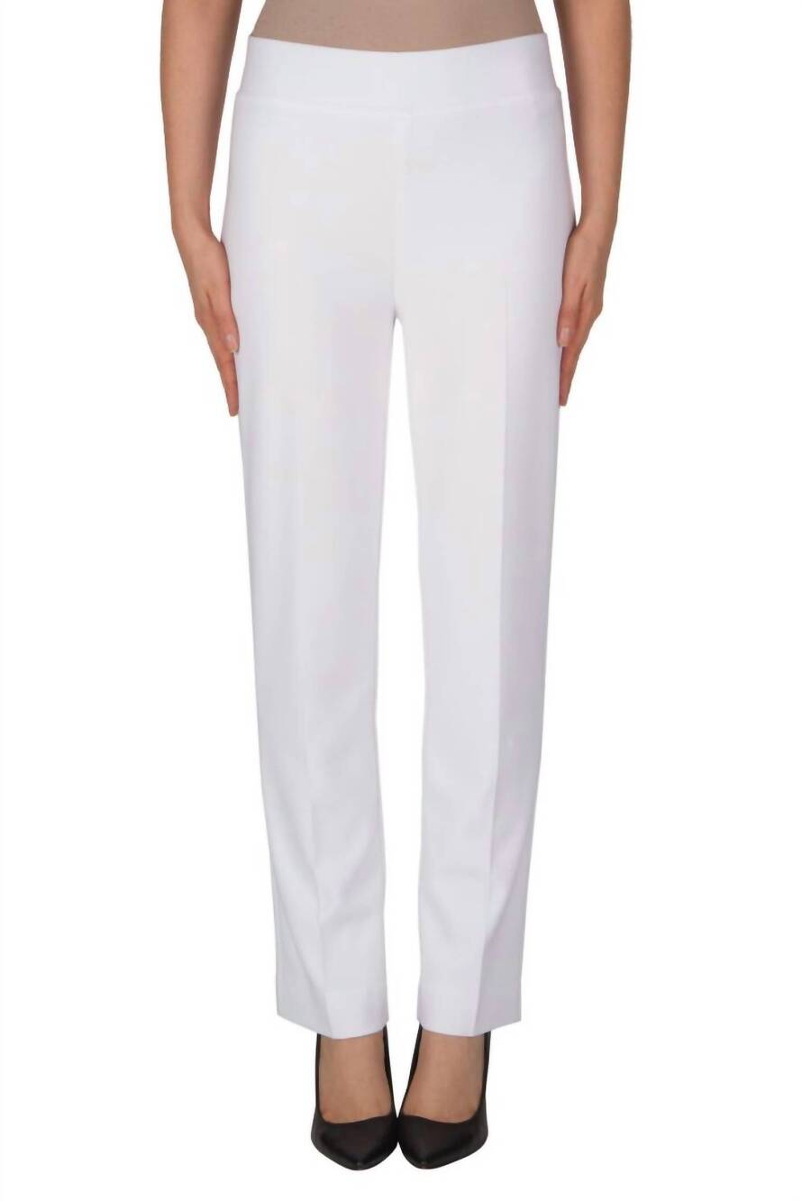 NEW JOSEPH RIBKOFF split back pant in white